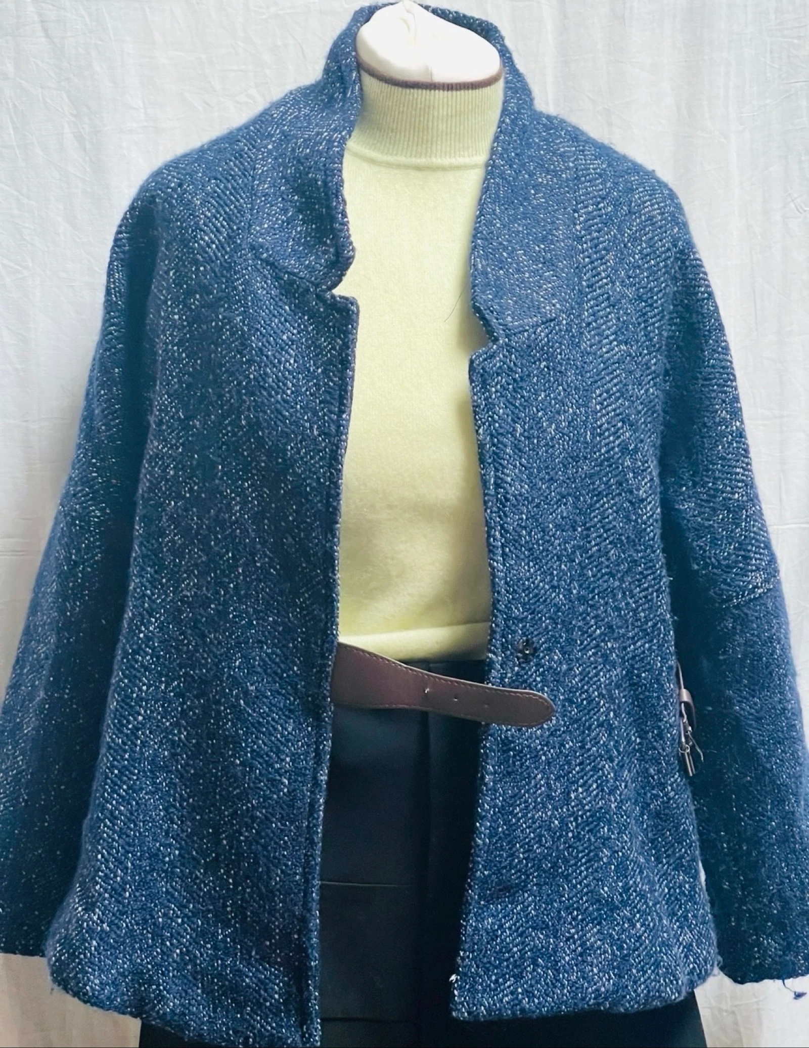 Minspri veste bicolore en laine mélangé 